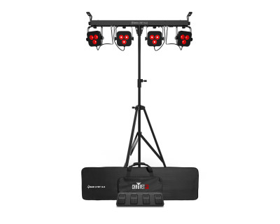 4BAR LTBT ILS 4-Head Wash Tripod 12x3W RGB+Footswitch+Bluetooth