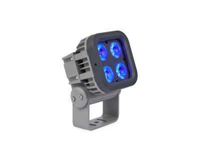 Exterior Wash Pro S QUAD 4xRGBW LEDs Aluminium IP66 Grey