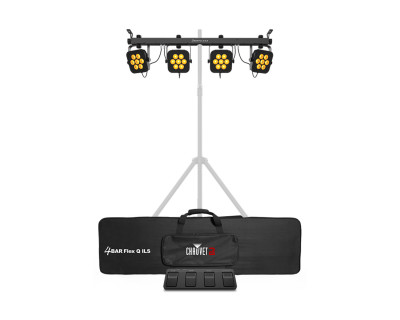 4BAR Flex Q ILS 4-Head Wash with Footswitch 28x3.5W RGBA LEDs