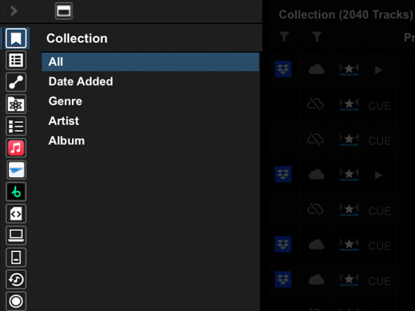 Pioneer DJ rekordbox Version 7 Collection Filter