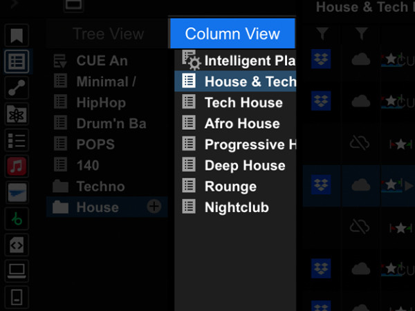 Pioneer DJ rekordbox Version 7 Column View