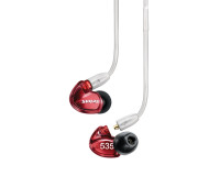 Shure SE535 Pro Sound Isolating IEM Earphones with Triple Drivers Red - Image 2