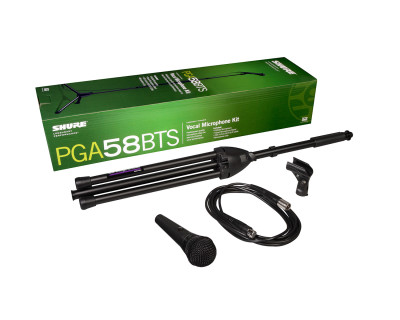 PGA58BTS Cardioid Dynamic Microphone XLR Cable + Tripod Stand
