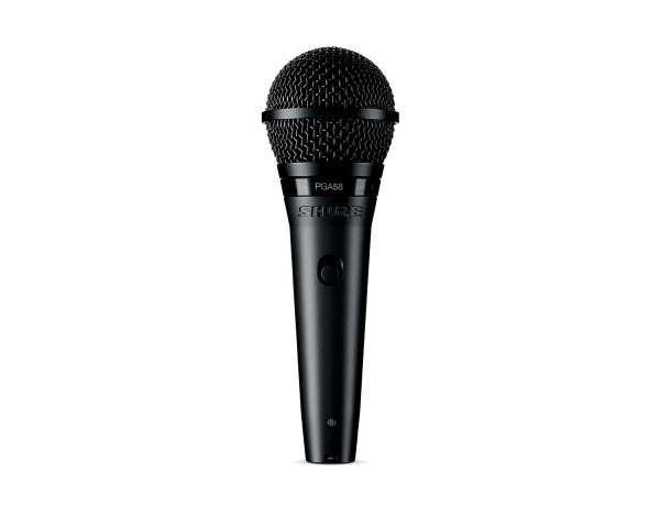 Shure PGA58-QTR Cardioid Dynamic Vocal Microphone with XLR-QTR cable - Main Image
