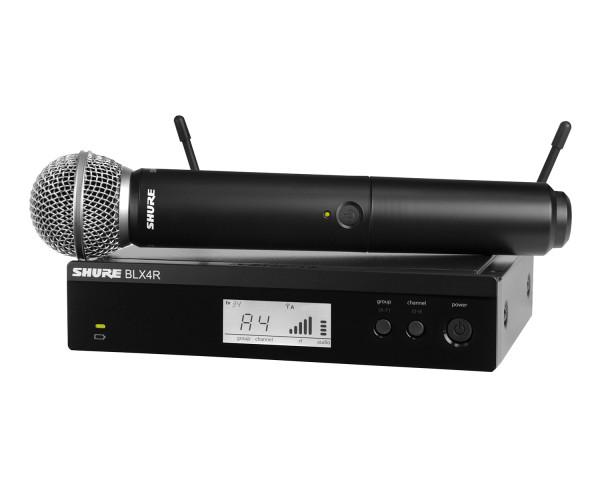 Shure BLX24R/SM58 Wireless Rackmount Handheld System BLX4R/SM58 K3E - Main Image