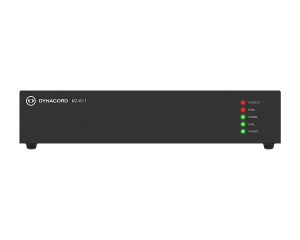 Dynacord U240:1 Power Amp 1Ch 240W 4Ω/8Ω/100V Half-Rack 1U - Main Image