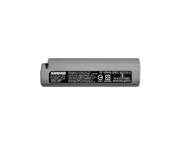 Shure SB904 Rechargeable Battery for GLX-D+ Wireless Mic Systems - Main Image