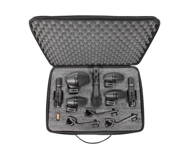 Shure PGADRUMKIT7 PG Alta Drum Microphone Kit 7 PGA56/PGA57/PGA52/PGA81 - Main Image