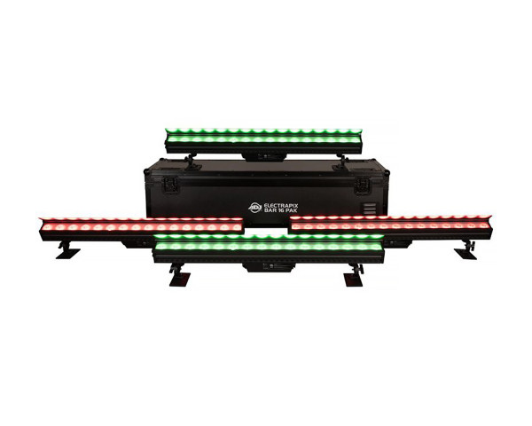 ADJ ElectraPix Bar 16 Pak - 4 x Battens in Charging Flightcase IP65 - Main Image