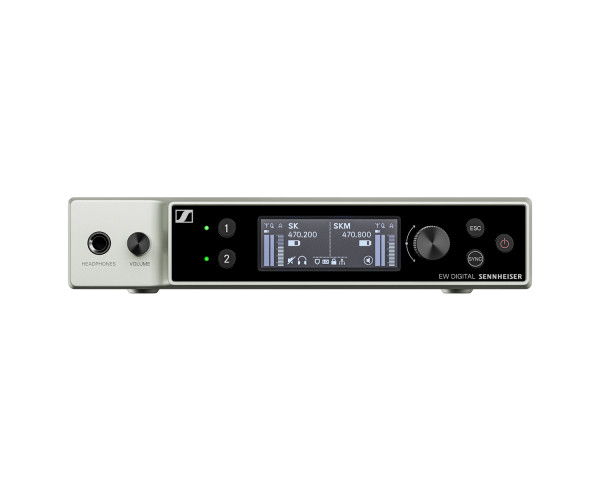 Sennheiser EW-DX EM 2 DANTE DUAL Half-Rack Receiver 1U (U1/5) CH70 - Main Image
