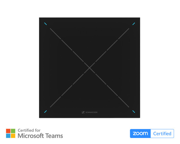 Sennheiser TeamConnect Ceiling 2 Beamforming Array Mic with PoE/Dante Black - Main Image