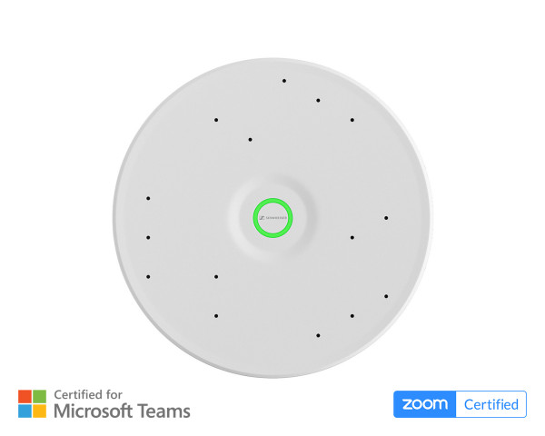 Sennheiser TCC M-F-W TeamConnect Medium Flush Ceiling Mic 40m² White - Main Image