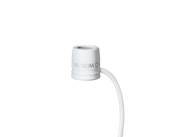 Shure WL183M Omnidirectional Condenser Lavalier Microphone TQG White - Main Image