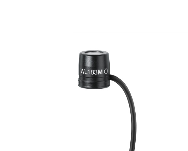 Shure WL183M Omnidirectional Condenser Lavalier Microphone LM3 Black - Main Image