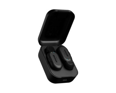 MoveMic Two Two-Channel Wireless Lavalier Mics with Charge Case