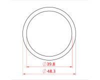 Doughty T24000 Aluminium Barrel 48mm x 6.1metre (20ft) Silver - Image 2